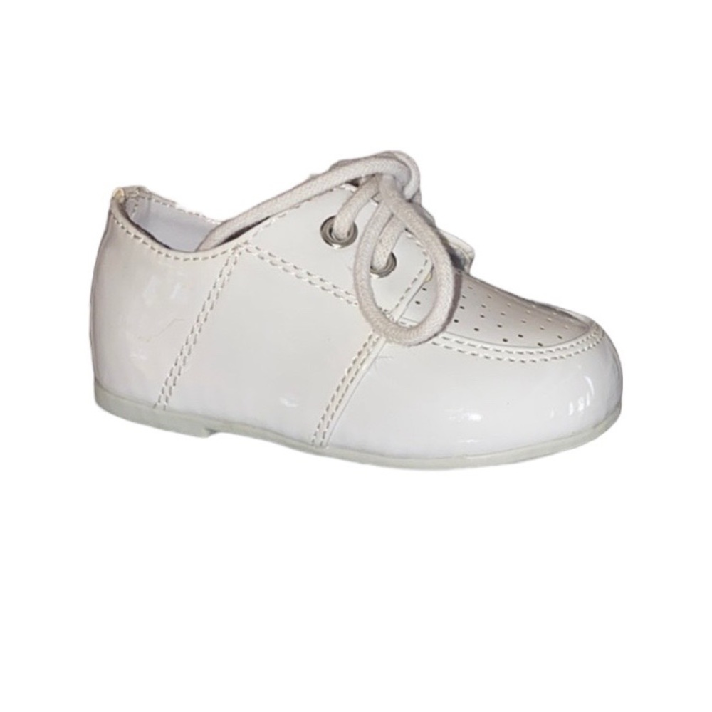 NWT BOUTIQUE WHITE BABY SHOES Baptism/ Special Occasion